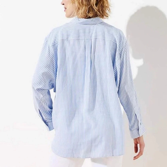 NWOT LOFT Striped Dolman Shirt - Picture 2 of 8